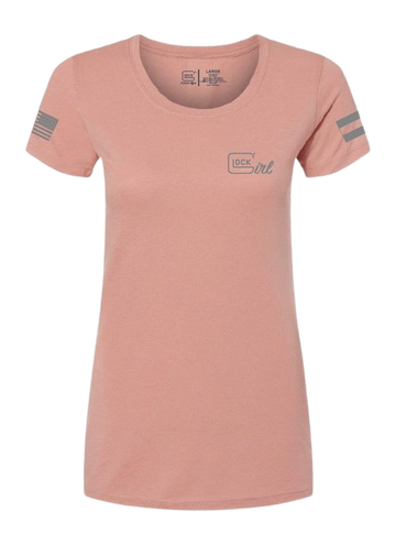 Glock Girl Flag Tee 2XL Pink T-Shirt