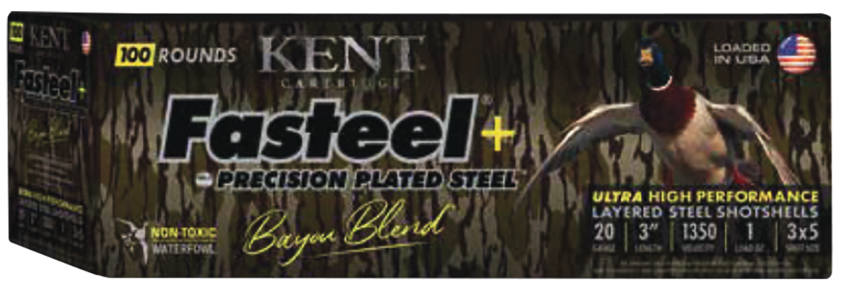 Kent Cartridge Fasteel + Precision Steel 20 Gauge 3" 1 oz 3x5 Shot - Box or Case