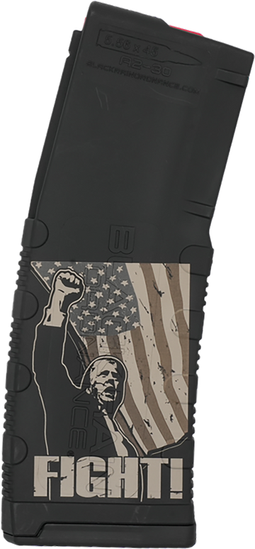 Black Rain Ordnance MAG30 Trump Fight AR-15 Magazine 30rd .223 Rem/5.56 NATO Black Polymer