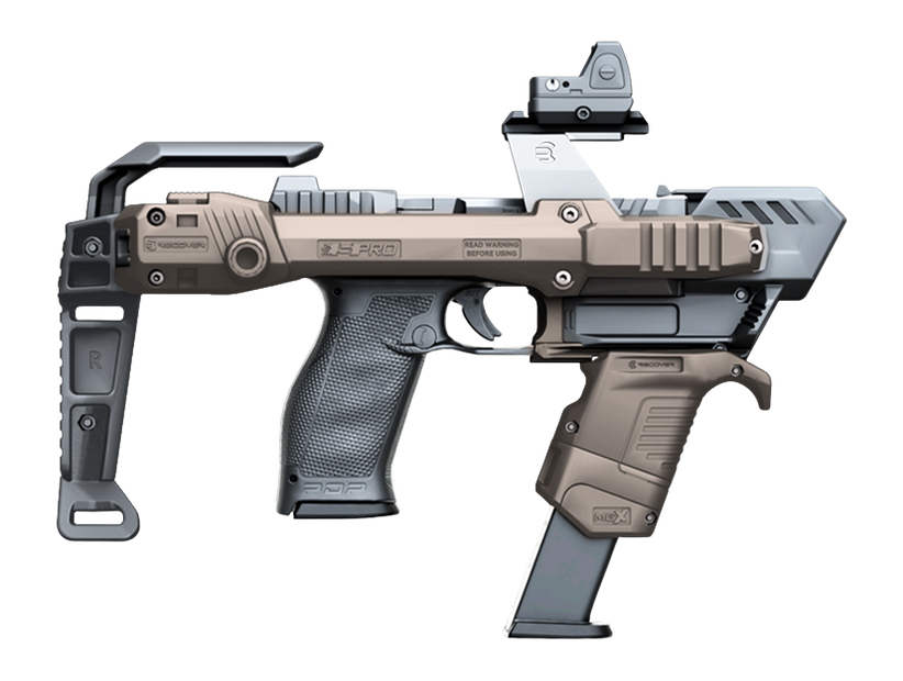 Recover Innovations S-Pro MG Full Kit Walther PDP Tan Pistol Stabilizer