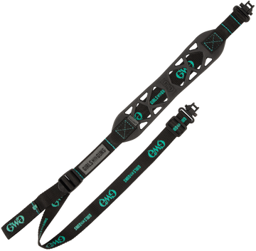 Girls With Guns Black Label 22.5"-39" Black Rubber Adjustable Rifle Sling