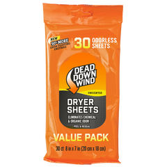 Dead Down Wind Dryer Sheets 30-Count Odor Eliminator Odorless
