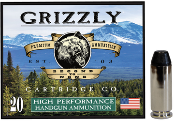 Grizzly Ammo GC10M10 10mm Auto 220gr Full Metal Jacket Flat Point 20/10 - Box or Case