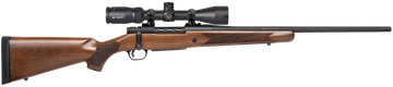 Mossberg Patriot 270 Win 22" 5+1 Bolt-Action Rifle - Fluted Barrel, Walnut Stock, Vortex Crossfire II 3-9x40mm Scope