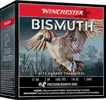 Winchester Ammo Bismuth 12 Gauge 3" 1-3/8 oz #1 Shot 25 Rd - Box or Case