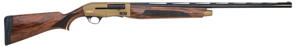 TriStar Viper G2 Pro 12 Gauge 28" 3" 5+1 Semi-Auto Shotgun - Bronze Cerakote, Turkish Walnut