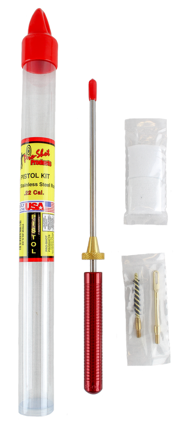 Pro-Shot 6522 Starter Series .22 Cal Pistol Cleaning Kit 6.5" Nylon Bore