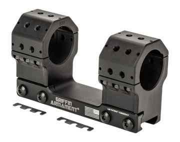 Griffin Armament GPM 30mm Scope Mount 1.525" High Ring Combo - Black Anodized