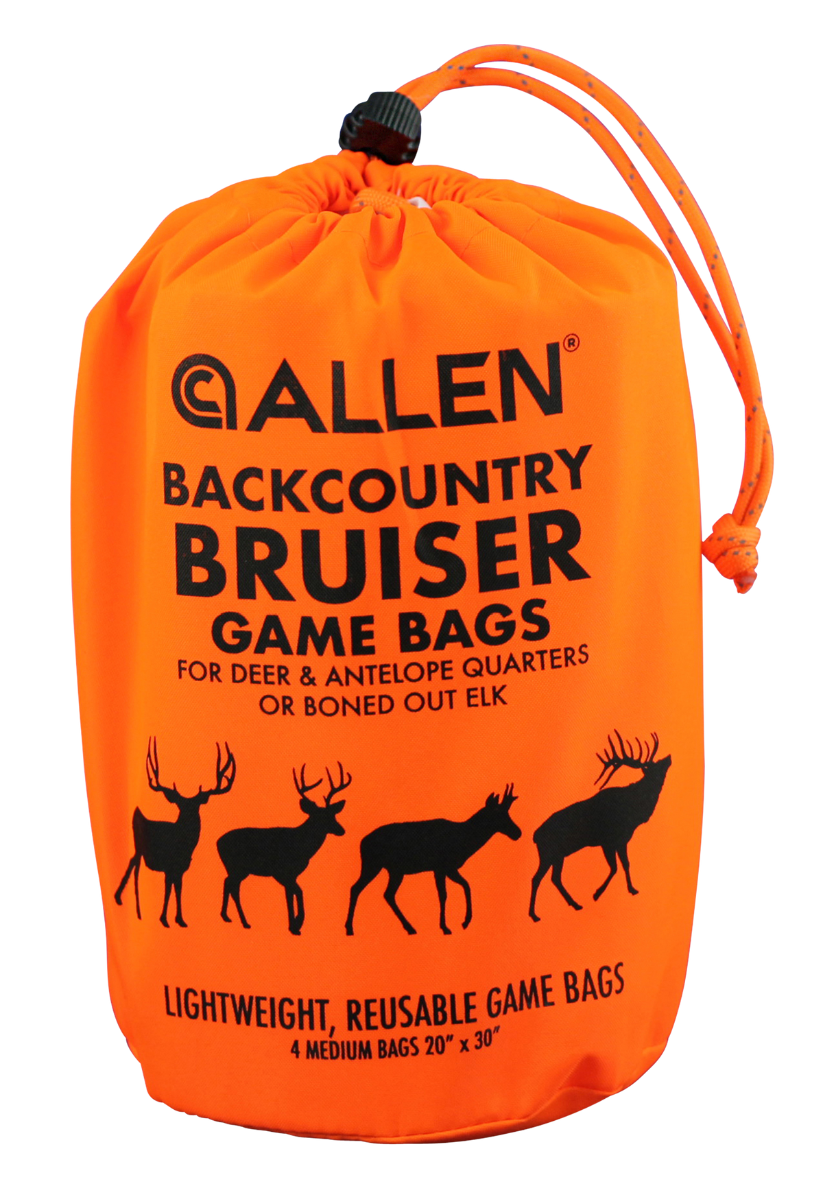 Allen 6591 BackCountry Bruiser Deer Game Bag Set Orange Polyester 4 Bags - 30" x 20"