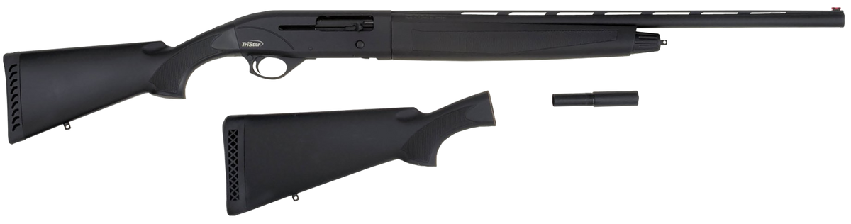 TriStar Viper G2 Combo Compact 20 Gauge 24" 3" 5+1 Semi-Auto Shotgun - Two Black Synthetic Stocks