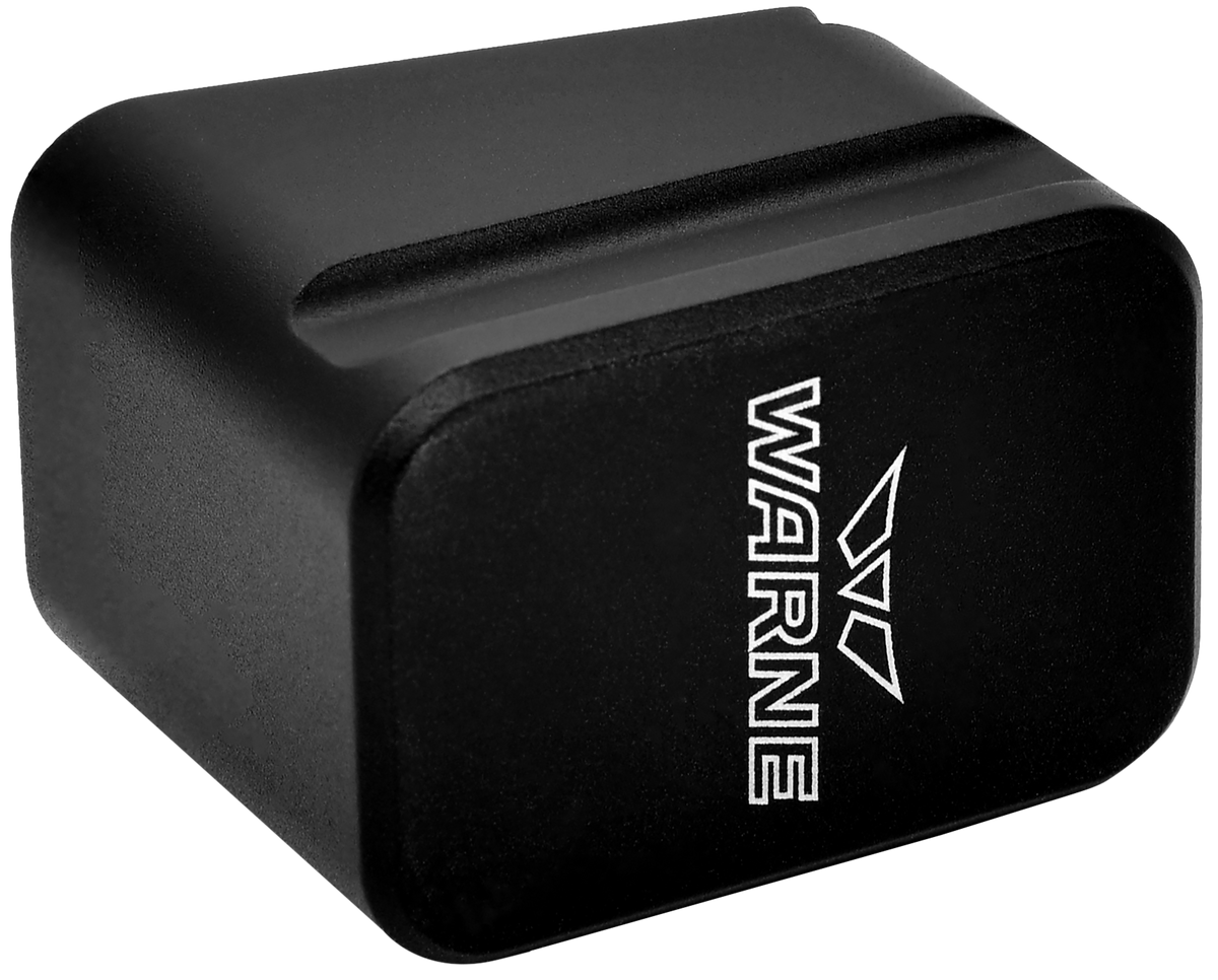 Warne 3126 Magazine Extension Glock 19/23 6061-T6 Aluminum Black - +5rd 9mm Luger / +4rd .40 S&W