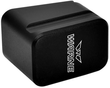 Warne 3126 Magazine Extension Glock 19/23 6061-T6 Aluminum Black - +5rd 9mm Luger / +4rd .40 S&W