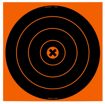 Birchwood Casey Big Burst 12" Bullseye Self-Adhesive Paper Target Black/Orange 3 Pack