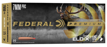 Federal Premium ELD-X 7mm PRC 175gr Polymer Tip Rifle Ammunition - Box or Case