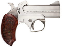 Bond Arms Snakeslayer Original 45 Colt/410 Bore 3.50" 2rd Break-Action Pistol - Stainless w/Rosewood Grips