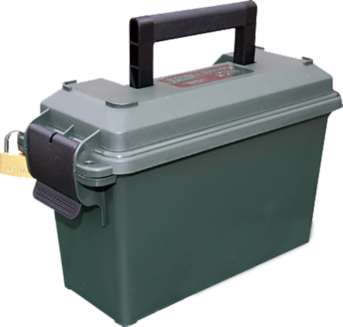 MTM Case-Gard AC30T11 Ammo Can Tall 30 Caliber Polypropylene Forest Green