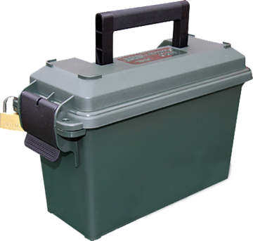 MTM Case-Gard AC30T11 Ammo Can Tall 30 Caliber Polypropylene Forest Green