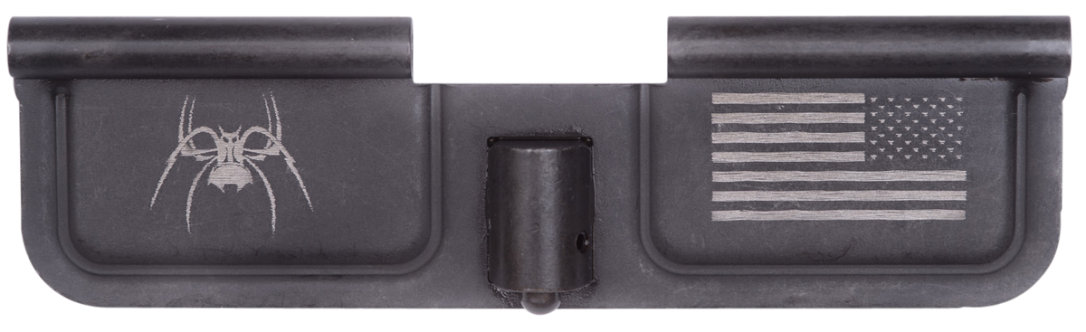 Spikes SED7010 Ejection Port Door Spider and Flag AR-15 Black Phosphate Steel