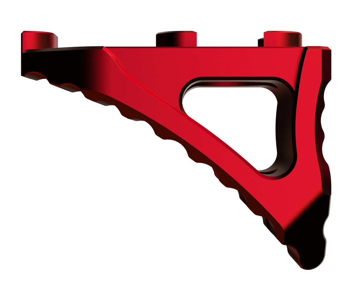 Rise Armament RA030RR Micro Hand Stop M-LOK Skeletonized 7075-T6 Aluminum - RISE Red