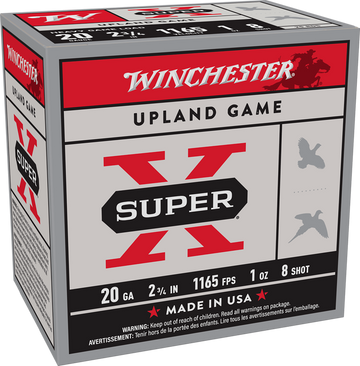 Winchester Ammo Super X Heavy Game Load 20 Gauge 2.75" 1 oz #8 Shot - Box or Case