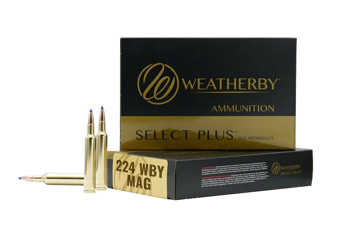 Weatherby Select Plus 224 Weatherby Magnum 80.5gr Berger FBT 20-Rd - Box or Case