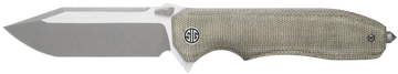 Eikonic Knife Company Validus 3.78" Modified Tanto Plain M390 Green Micarta Folding Knife