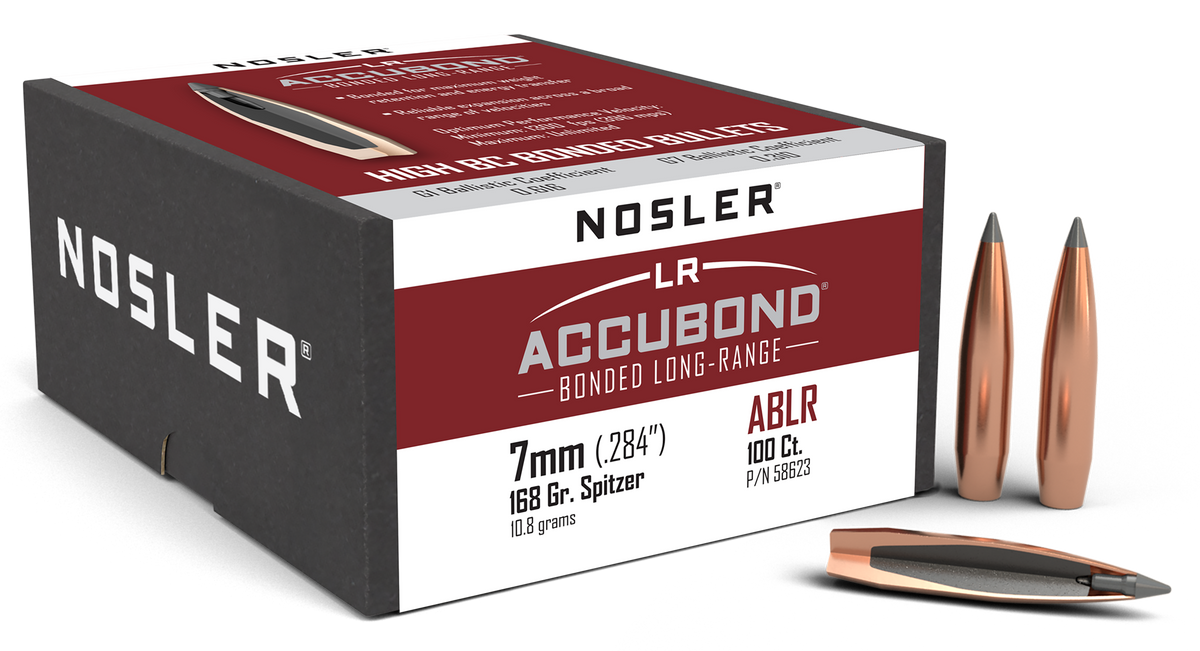 Nosler AccuBond Long Range 7mm 168gr Spitzer 100/Box