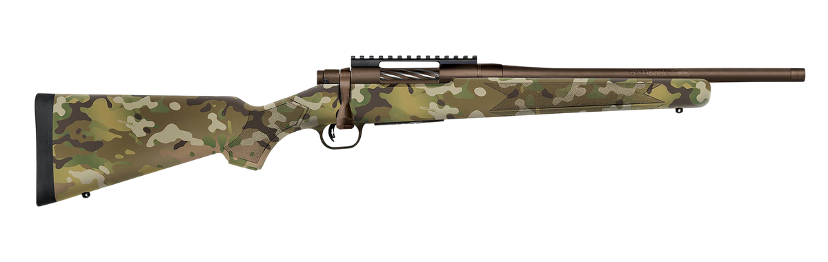 Mossberg Patriot Compact 308 Win 16.25" 5+1 Bolt-Action Rifle - MultiCam / Patriot Brown Cerakote