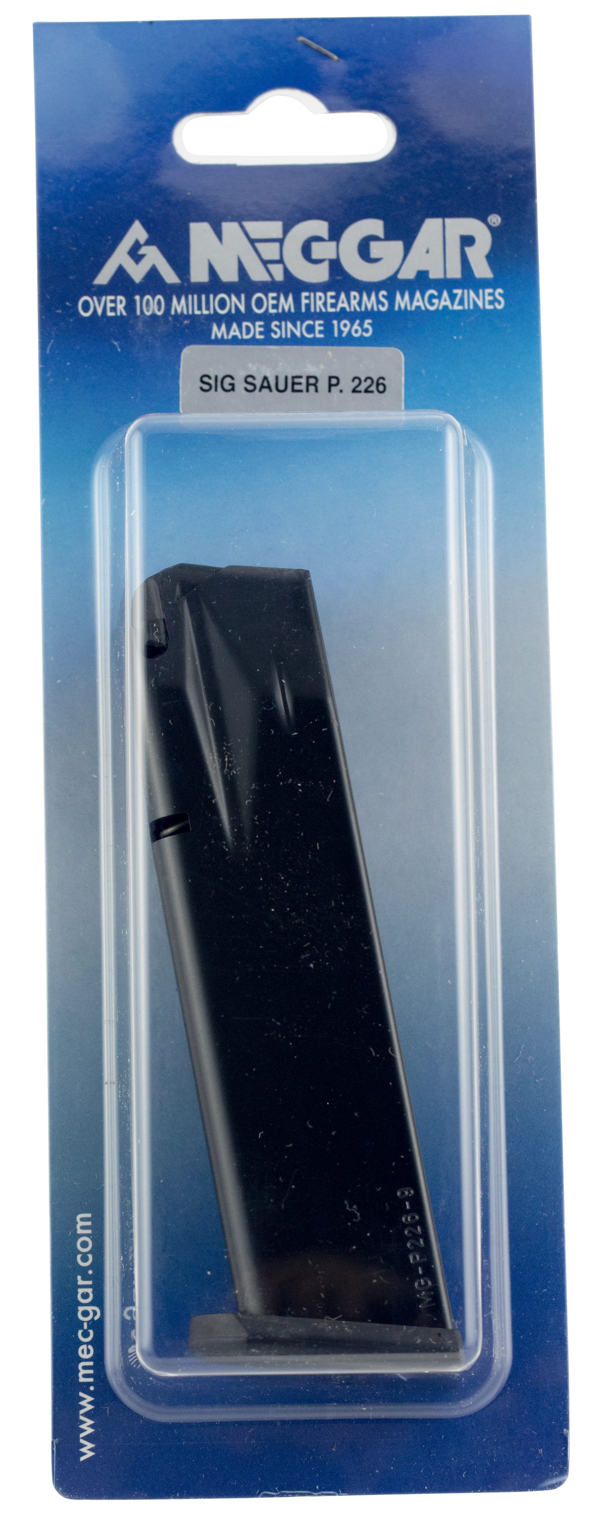 Mec-Gar MGP22618AFC Sig Sauer P226 9mm Luger 18rd Anti-Friction Blued Magazine