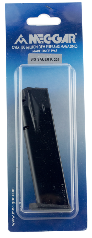 Mec-Gar MGP22618AFC Sig Sauer P226 9mm Luger 18rd Anti-Friction Blued Magazine