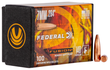 Federal Fusion Component 7mm .284 140gr Fusion Soft Point - 100/Box