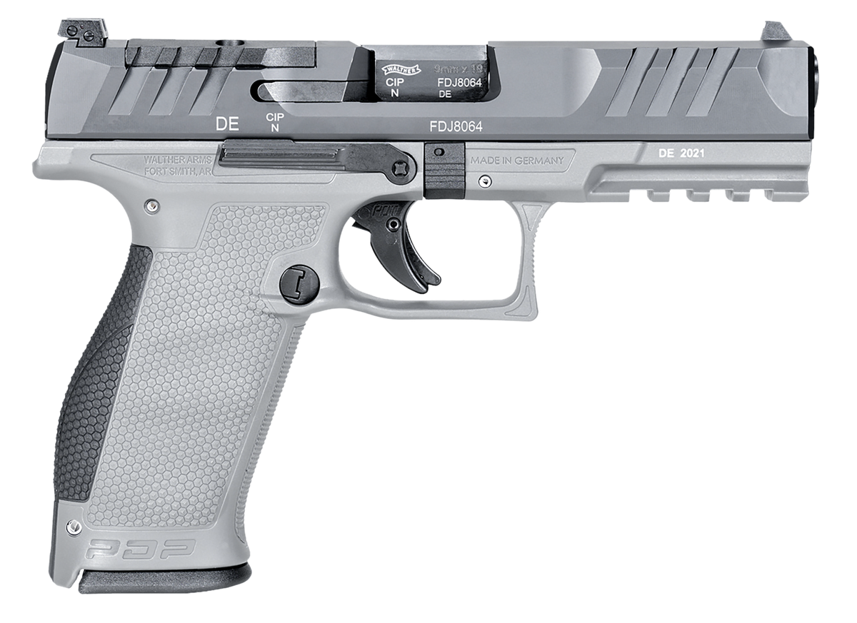 Walther Arms PDP Full Size 9mm Luger 4.50" 18+1 Semi-Auto Pistol - Gray/Stainless