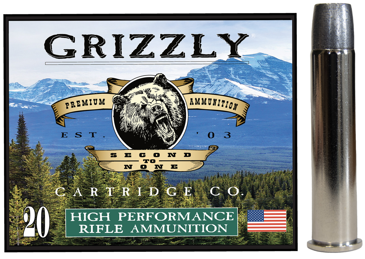 Grizzly Ammo GC45/70+P5 45-70 Gov +P 405gr Wide Long Nose Gas Check 20rd - Box or Case