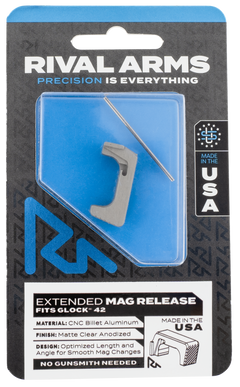 Rival Arms RA72S001D Extended Magazine Release Dark Gray Aluminum for Sig P320