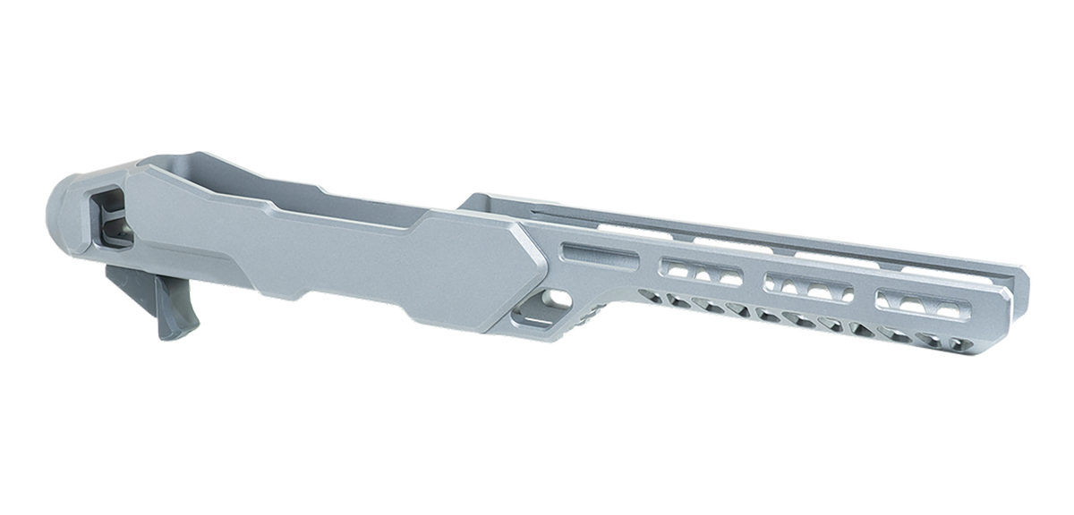 Timber Creek Outdoors Enforcer Rifle Chassis Tungsten Aluminum Fits Ruger 10/22 - MSR Buffer Tube Compatible