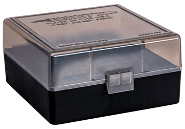 Berry's 11664 005 Ammo Box .223 Rem, 5.56x45mm NATO 100rd Smoke Lid w/Black Bottom