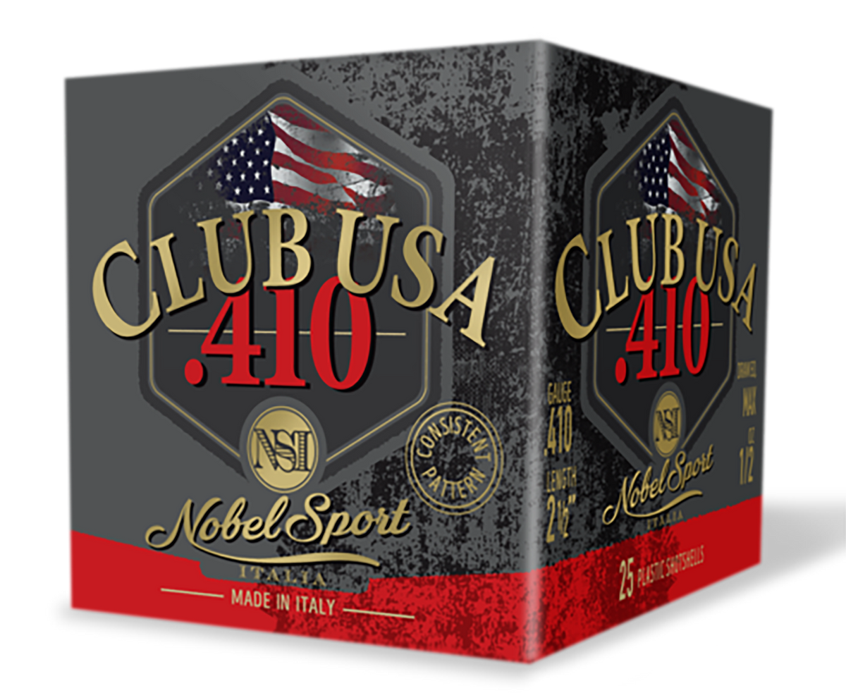 Nobel/Eurosports Club USA 410 Bore 2.5" 1/2 oz #8 Shot 1240 fps - Box or Case