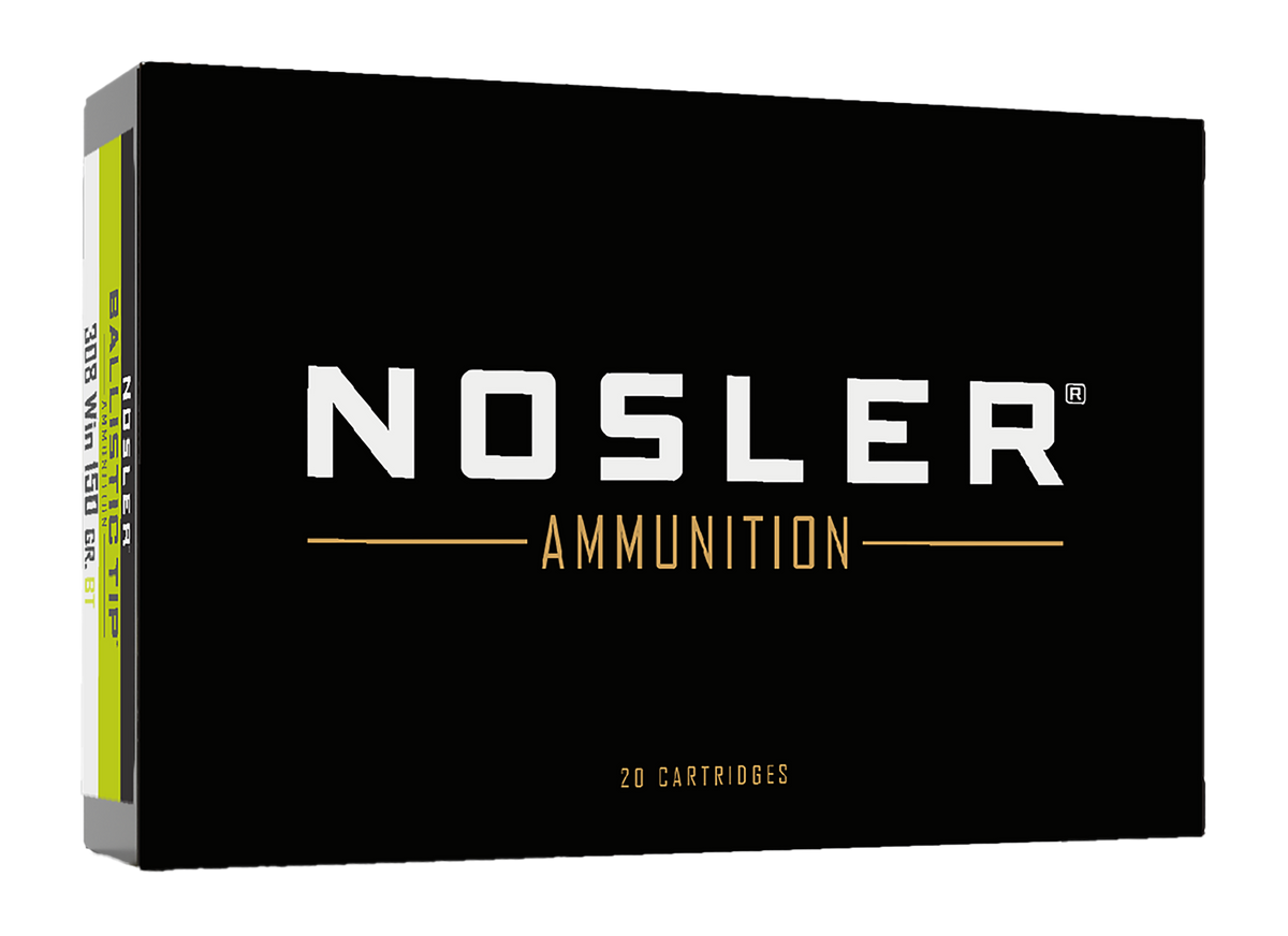 Nosler Ballistic Tip 308 Win 150gr Spitzer Varmint 20-Rd/Box - Box or Case