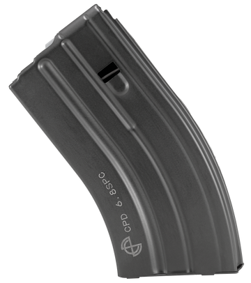 DuraMag SS 22 Nosler/6.8 SPC 20rd Stainless Steel AR-15 Magazine - Black w/ Gray Follower