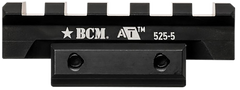 BCM A/T Optic Riser 525-5 Picatinny 5-Slot 0.525" Rise 2.125" Black Anodized Aluminum