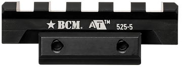 BCM A/T Optic Riser 525-5 Picatinny 5-Slot 0.525" Rise 2.125" Black Anodized Aluminum