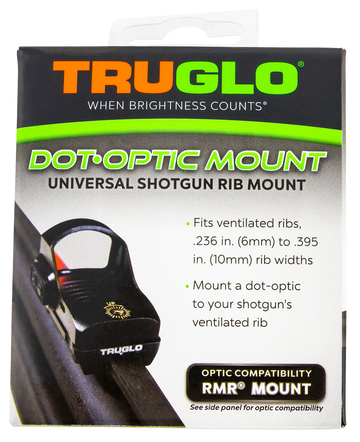 TruGlo TG8954U2 Universal Shotgun Rib Mount Black RMR Footprint
