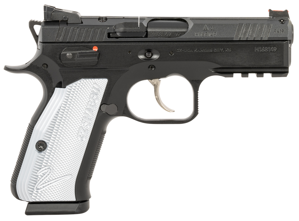 CZ Shadow 2 Compact 9mm Luger 15+1 4" Semi-Auto Pistol - Blue/Black, Optic Ready