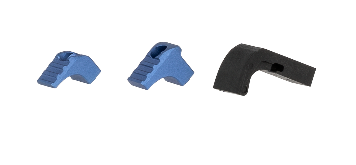 Strike Industries Modular Magazine Release Blue Anodized Aluminum for Glock Gen 4-5