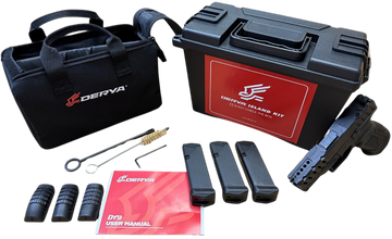 Derya Firearms DY9 Island Kit 9mm Luger 3.86" 15+1 Striker-Fired Pistol - Black Melonite Polymer Frame