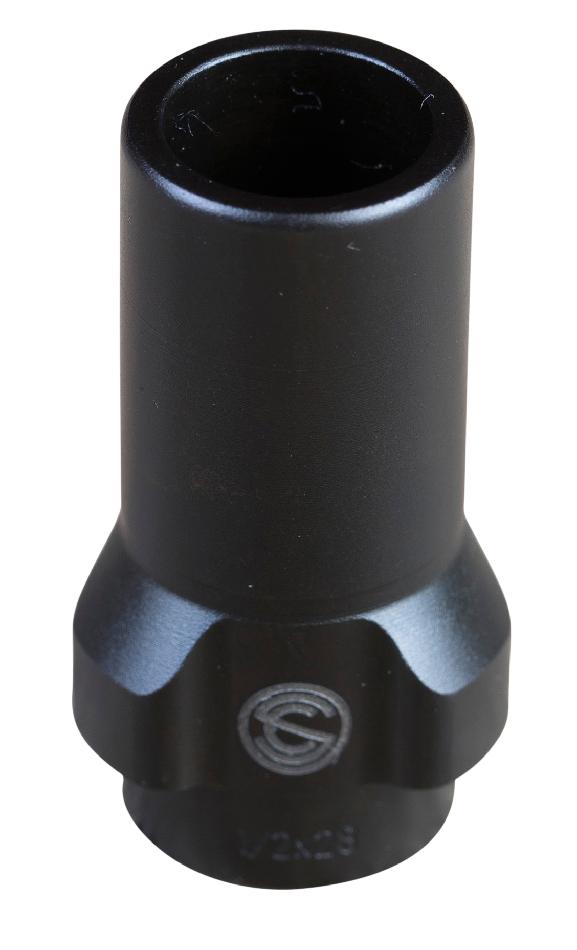 SilencerCo AC2604 3-Lug Muzzle Device 9mm Luger 1/2x28 Black