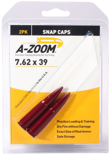 A-Zoom 12234 Rifle Snap Caps 7.62x39mm 2-Pack Dummy Rounds