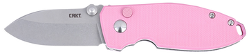 Columbia River CRKT Squid 2.27" Folding Plain Stonewashed D2 Steel Pink G10