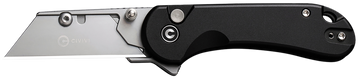 Civivi Knives Elementum Utility 2.26" Folding Plain 6Cr13 Stainless Steel - Black Aluminum Handle