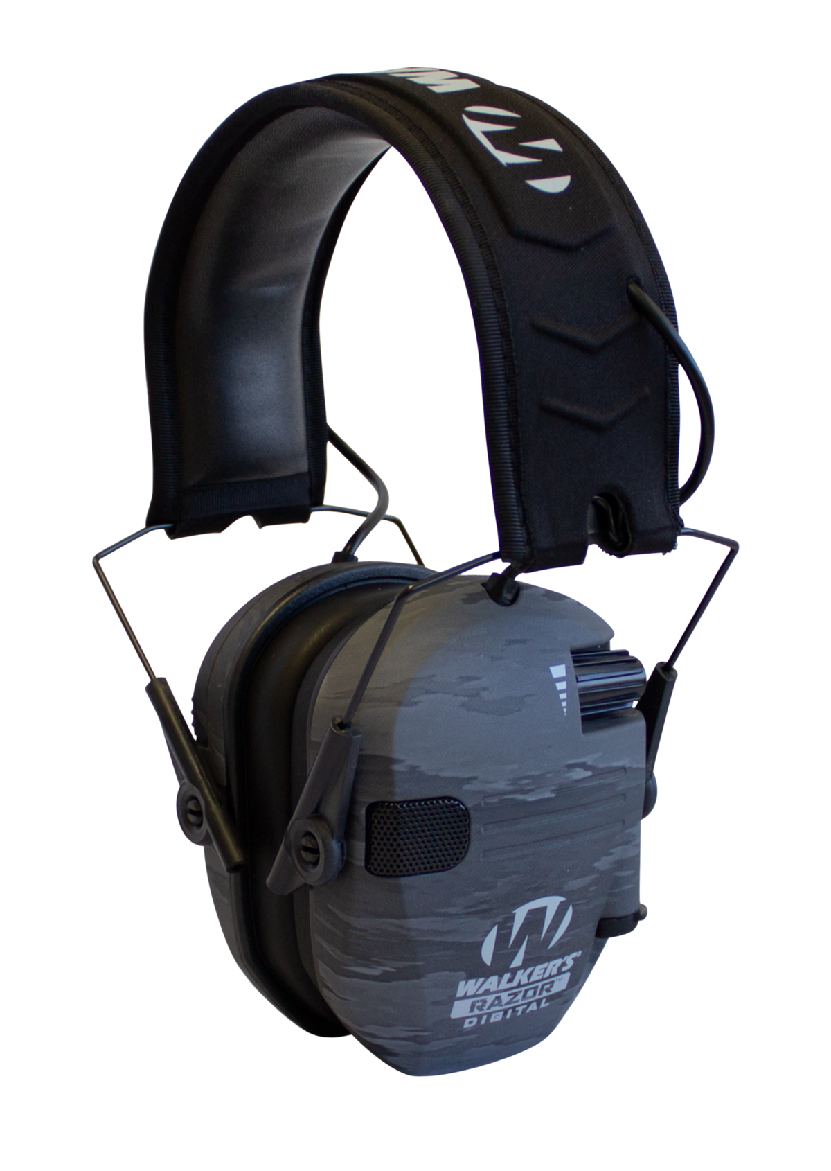 Walkers Game Ear Razor PRO Digital Electronic Muff 23 dB Over the Head Ghost Camo/Black Polymer